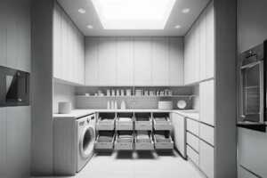Modern laundry room cabinet ideas
