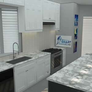 3D Design For a Kitchen by Smart Remodeling LLC -Houston