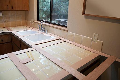 Making a balsa wood template for new kitchen countertop