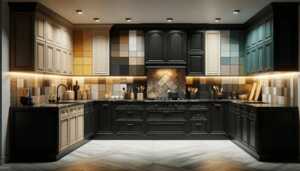 color schemes for kitchens with dark cabinets