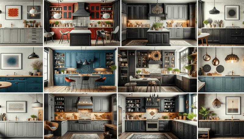 best color schemes for kitchen with dark cabinets