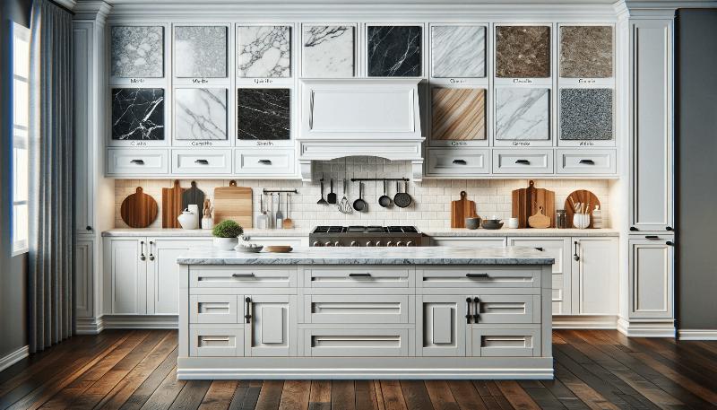 Top countertop options for white cabinets