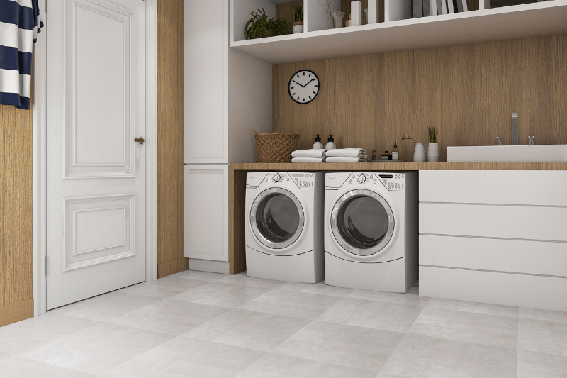laundry room floor remodeling