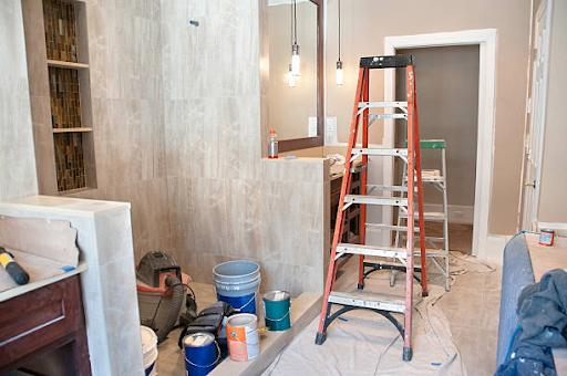 bathroom under construction