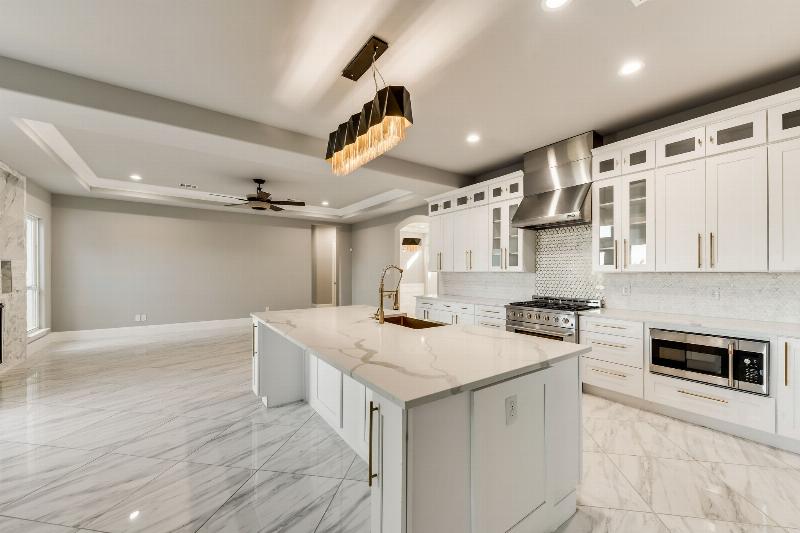repose grey walls with cabinets