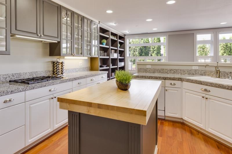 wooden countertop