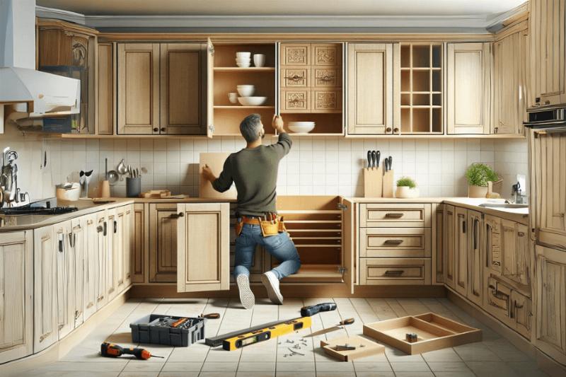 How to reface kitchen cabinets