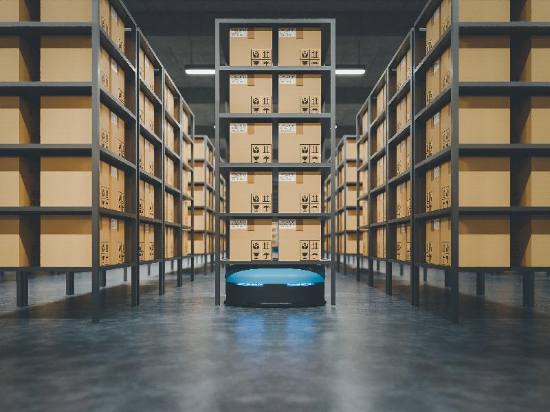 Interior of a modern warehouse