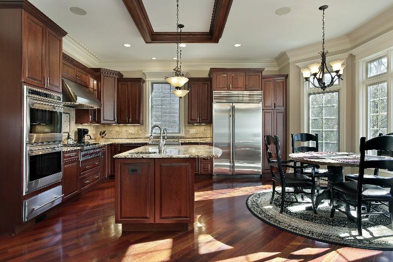 Dark brown Kitchen Cabinets