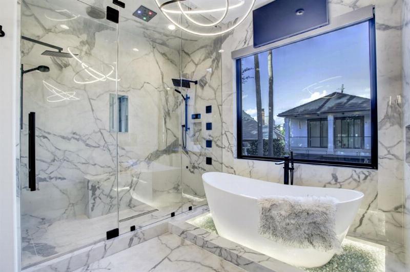 modern bathtub