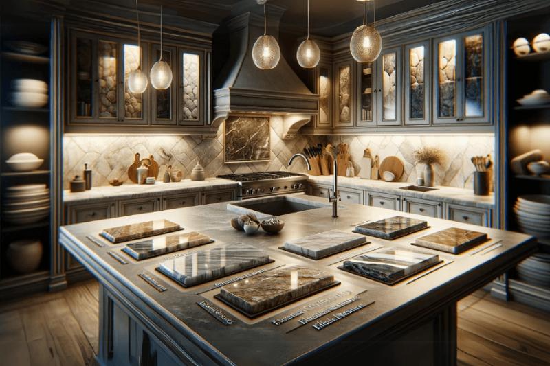 Natural stone countertops