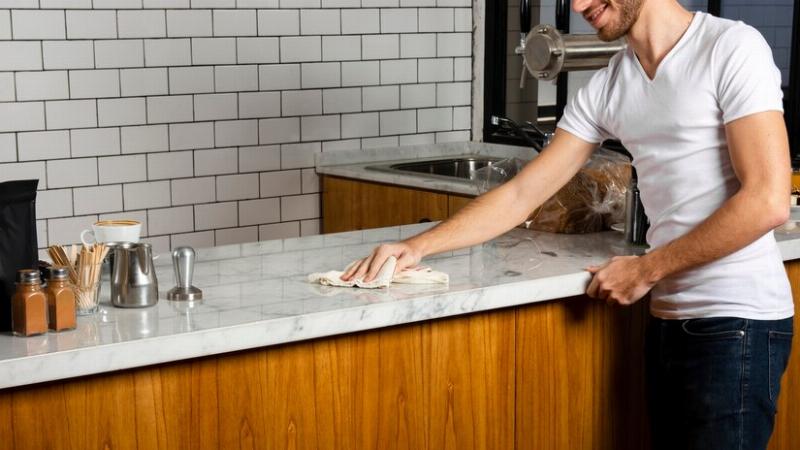 Clean Quartz Countertop