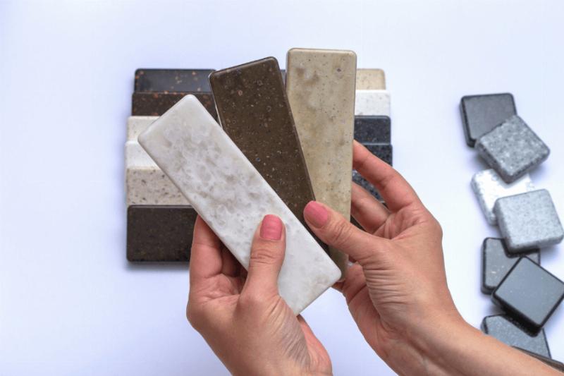 Different colors of quartz countertops