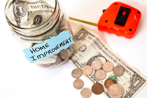 Saving for home improvement: Construction budget concept.