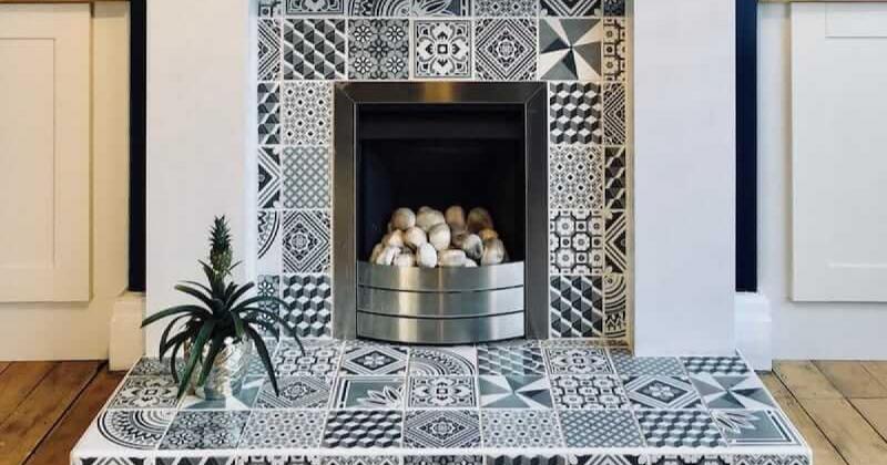 Spanish Tile for Your Fireplace