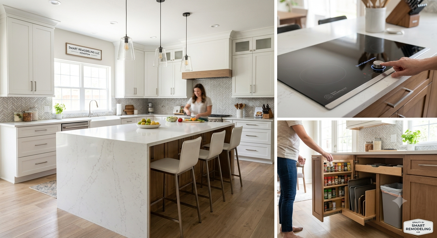 Modern Kitchen Remodel in Houston, TX by Smart Remodeling LLC project photo